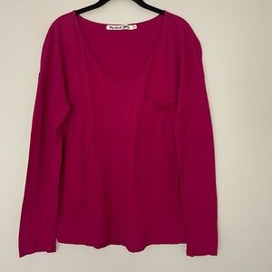 Michael Stars Long Sleeve Supima Top One Size